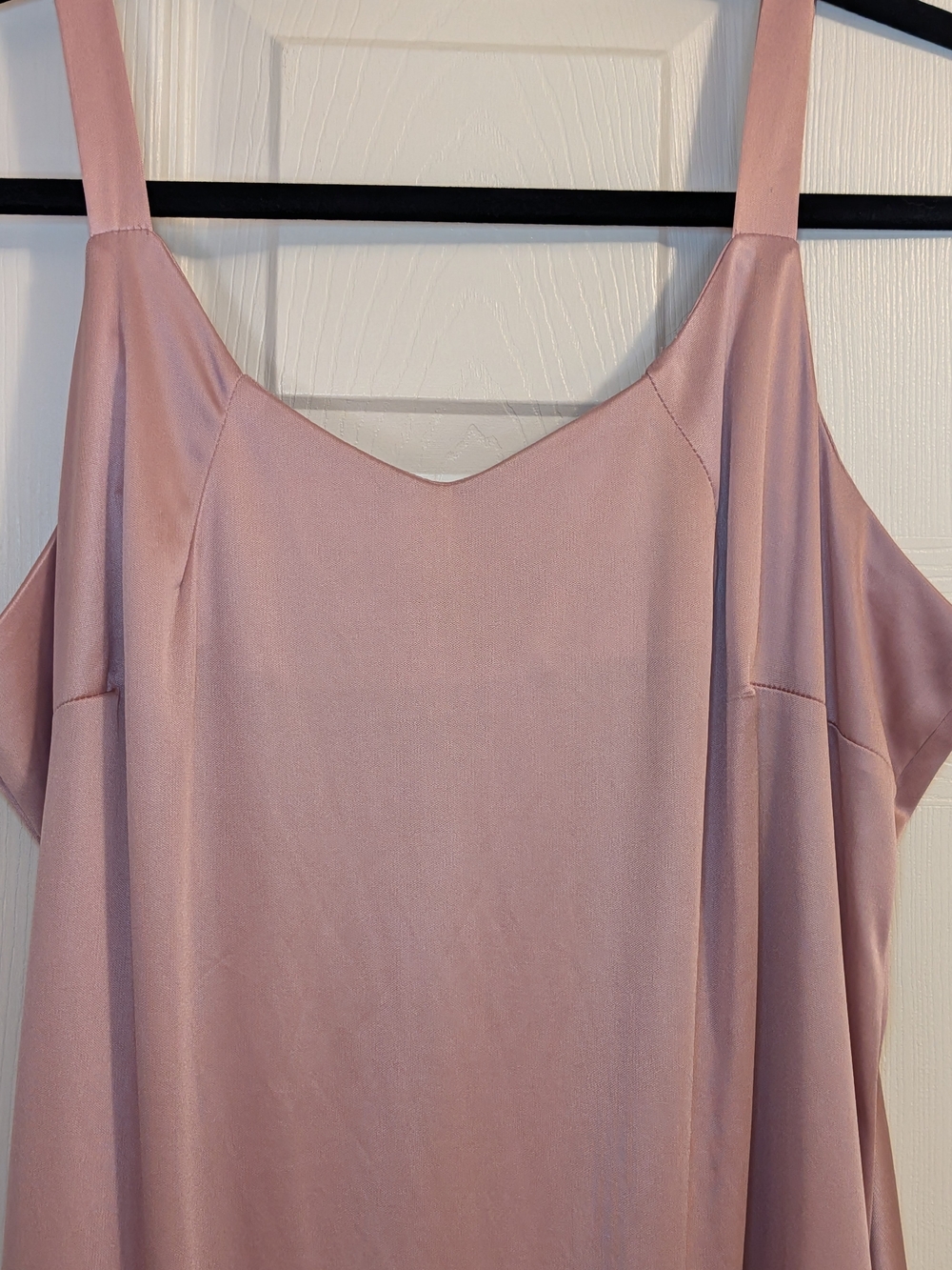 Lady Helene Blush Pink Ruffle Hem Slip Dress EUC - Picture 2 of 7